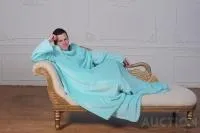 Купити Рукоплед Плед з рукавами і кишенями з мікрофібри 200х150. ментол