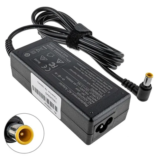 Купити Блок живлення для монітора Samsung 12V, 3.75A, 45W, 6.0*4.4мм+PIN, black (без кабелю!)