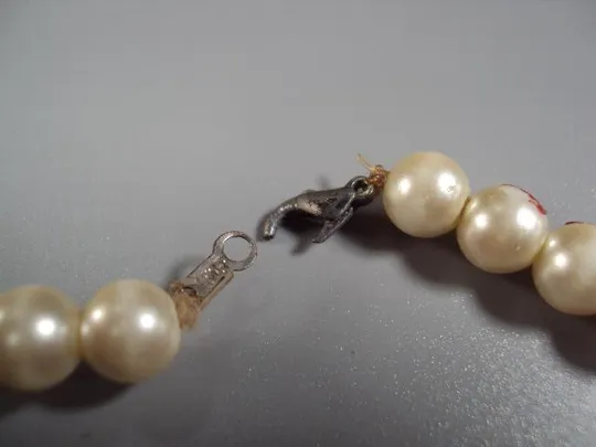 Купити Бижутерия бусы под жемчуг в один ряд стекло длина 41,8 см №11810