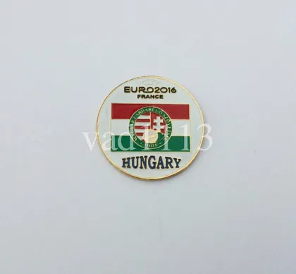 фото, Футбол - значок из серии  "ЕВРО 2016"  участник - ВЕНГРИЯ