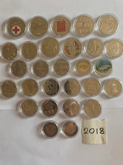 фото, Річний набір монет України 2018 року / Годовой набор монет Украины 2018 г., 28 монет