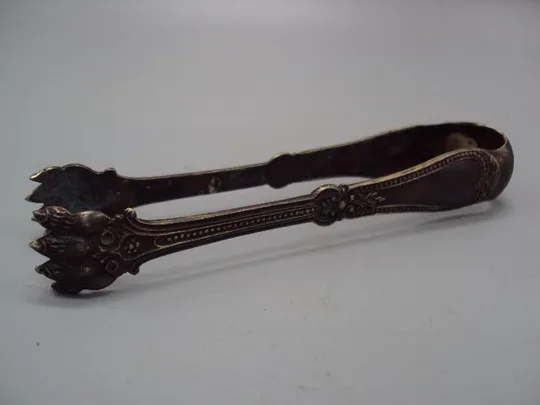 Купити Щипцы для сахара львиные лапы льва Norblin Galw Варшава Норблин латунь посеребрение 14 см №13521