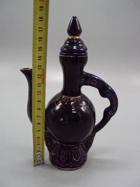 Купити Графин штоф кувшин чайник фарфор кобальт высота с крышкой 18,2 см, без 14,7 см №14052