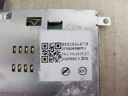 номер0389-27 плата Smart Card Reader 04X5393 для  LENOVO Thinkpad  P50 P51  оригінал З аукціону