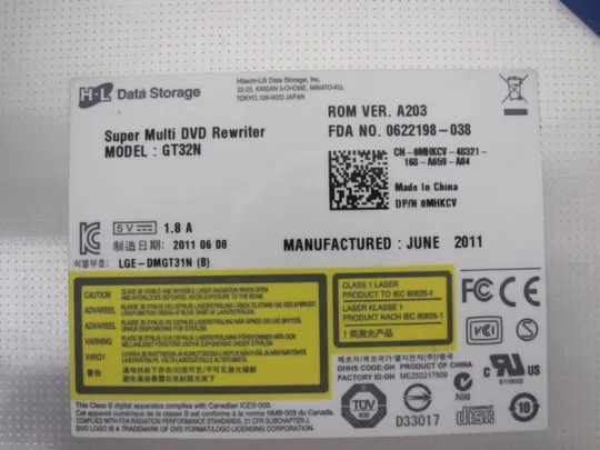 №262-7 DVD-привод 00TT2M 3GR03CRWI00 для Dell Inspiron 17R N7110 оригінал Де купити