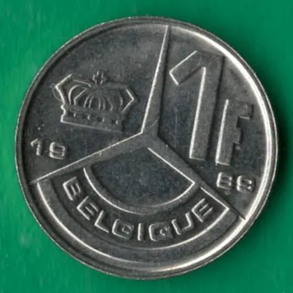 фото, 1 франк 1989 року Belgique [М]