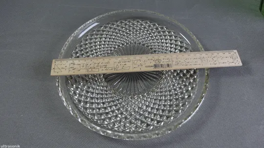 Блюдо поднос таця тарілка старе прозоре радянське скло Вживане Продаж