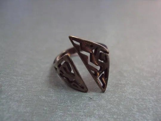 Бижутерия набор серьги и кольцо клеймо 91ЛJ Jenavi посеребрение №11567 З аукціону