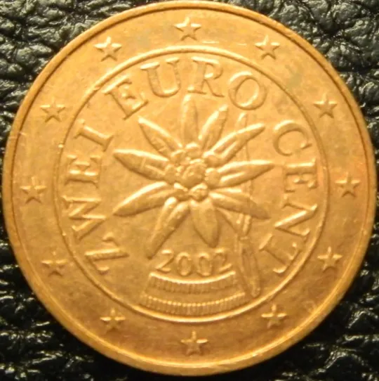 2 євроценти 2002 Австрія Ціна