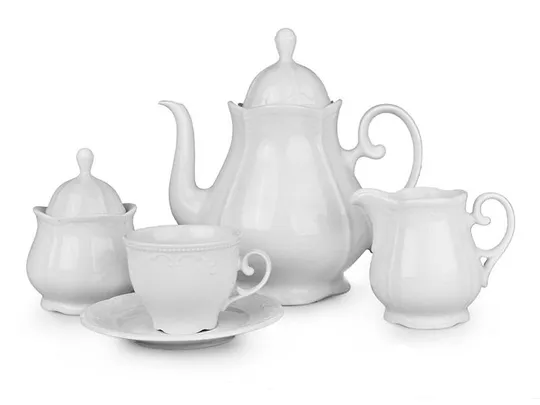 Чайный сервиз Lefard Каприз 942-004 17 предметов белый Ціна