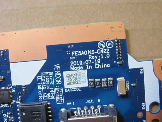 номер0979-8 Плата кнопка ввімкнення USB  LAN FE5A0 NS-C422 для Lenovo Thinkpad E15 Gen 1 оригінал З аукціону