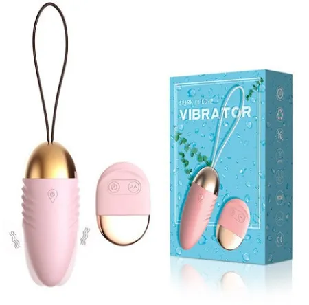 Вибратор-яйцо “Spark of love” с пультом ДУ розовое Ціна