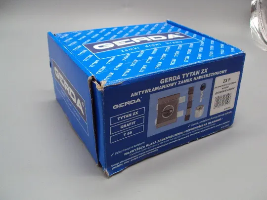 Купити Замок дверной накладной с поворотной ручкой GERDA TYTAN ZX титан б/у №16022