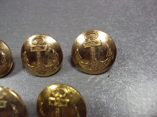 милитария пуговица вмф ссср 18 мм якорь мосштамп 70-80 е лот 5 шт №2496 Недорого