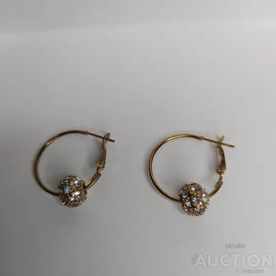 Подвійні сережки-конго палермо Інтернет-аукціон