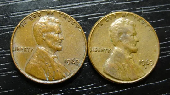 1 цент 1963 США (два різновиди) Ціна