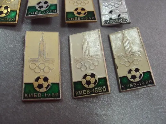 знак олимпиада москва 1980 футбол киев лот 8 шт №5150 Недорого