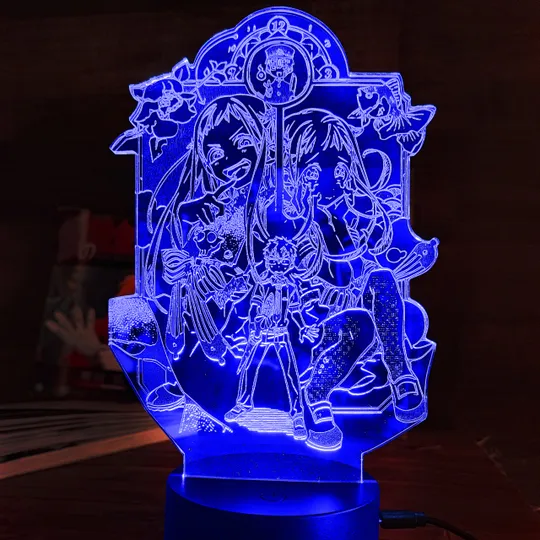Акриловий світильник-нічник Ханако Кун три охоронця часу синій tty-n001584 Ціна