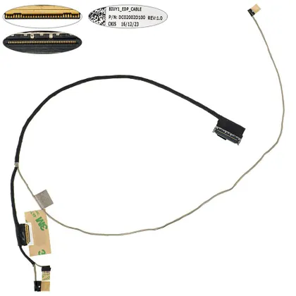 фото, Шлейф матриці для ноутбука Lenovo (Flex: 4-1580, 4-1570, Yoga: 510-15ISK) LED (DC02002D100)