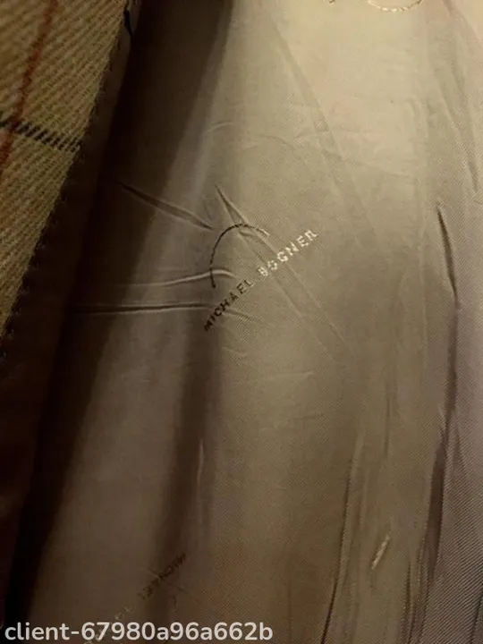 Елегантний лаконічний піджак в клітинку бренду michael bogner З аукціону