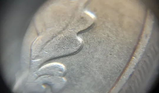 (962) 50 копійок 2006 зминання елементів зображення на аверсі (50 копеек 2006 здвоєння, сминание) З аукціону