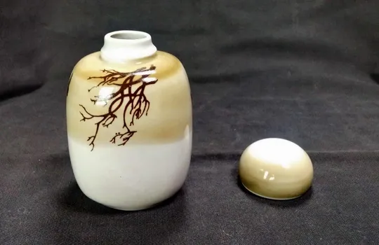 Купити Банка для специй чая советский фарфор с рисунком в восточном стиле Полонное ЗХК чайница