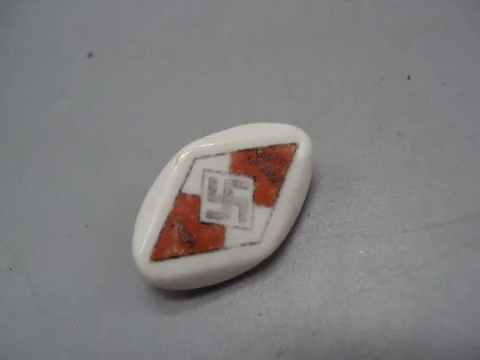 Знак фарфор Участник спартакиады Гитлерюгенд 1934 год Германия Рейх 21 juni 1934 №10207 Інтернет-аукціон