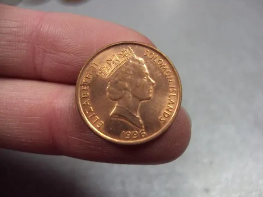 монета соломоновы острова 1 цент 1996 №8521 З аукціону