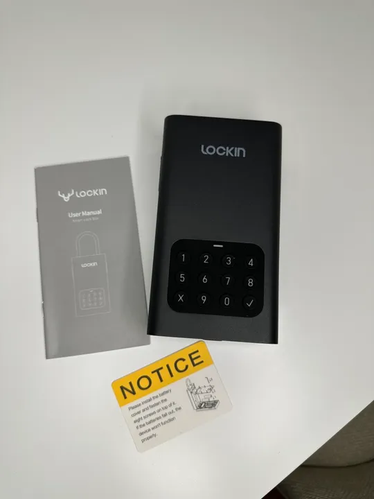 Портативний настінний дверний підвісний замок Smart Lock Box L1 Lockin L1 Smart Lockbox, 30 груп паролів, розблокування Bluetooth і PIN-коду(21) З аукціону