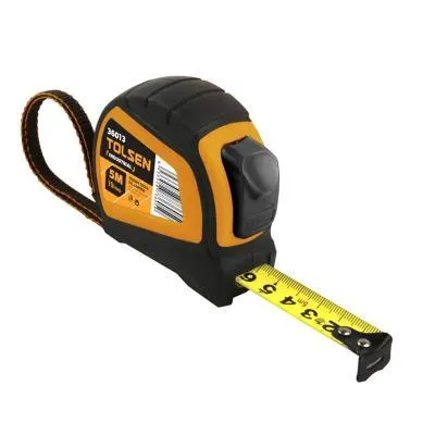 Рулетка Tolsen 5 м х 25 мм автостоп ЕРГО (36014) Ціна