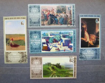фото, ОТЕЧЕСТВЕННАЯ ЖИВОПИСЬ = СССР - СРСР = 1980 р. = гаш. ==