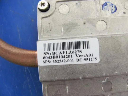 №293-3 термотрубка охолодження 6043B0104201 652542-001 для EliteBook 8760W 8770W оригінал З аукціону