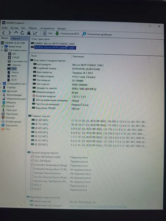 Оперативна пам&#039;ять ноутбучна SO-DIMM DDR3 DDR4 PC4 PC3/PC3L 4/8Gb 1066-1333-1600 MHz Недорого