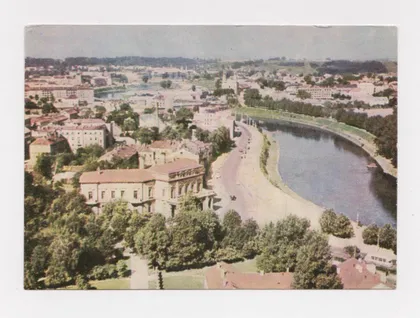 фото, ВИЛЬНЮС - ВИД С ГОРЫ ГЕДИМИНАСА = 1966 г. = тираж 40 тыс. #