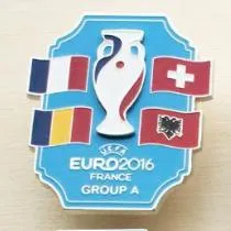 Футбол - значок из серии  "ЕВРО 2016"  группа А : Франция, Албания, Швейцария, Румыния Ціна