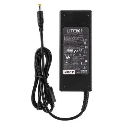 фото, Блок живлення для ноутбука ACER 19V, 4.74A, 90W, 5.5*1.7мм, прямий роз'єм, black (без кабеля!)
