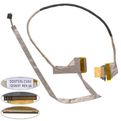 фото, Шлейф матриці для ноутбука TOSHIBA (L700, L740, L745), LED, роз'єм під камеру (DD0TE5LC050)