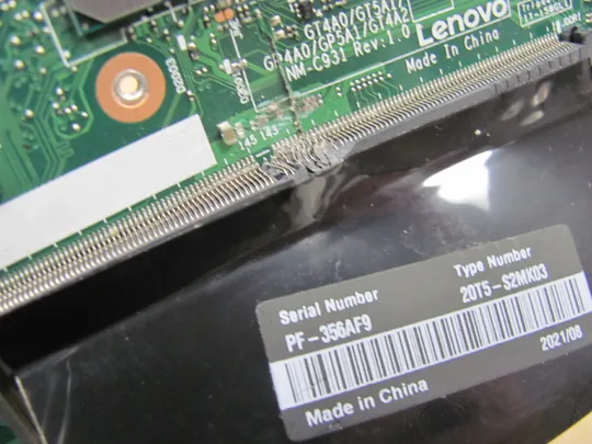 687-30 материнська плата  SRGKV I7-10610U GT4A0/GT5A1 NM-C931  для Lenovo ThinkPad P15s T14 Gen 1 оригінал Характеристики