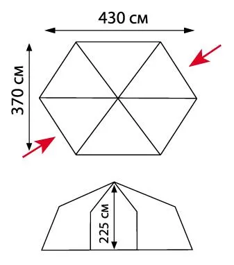 Шатер Tramp Lite Mosquito blue Ціна