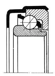 Купити подшипник 986711 С9 (bearing - ) радиально-упорный двухрядный шариковый ГПЗ-1 ГОСТ 520-89