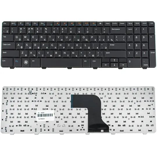 Купити Клавіатура для ноутбука DELL (Inspiron: N5010, M5010), rus, black