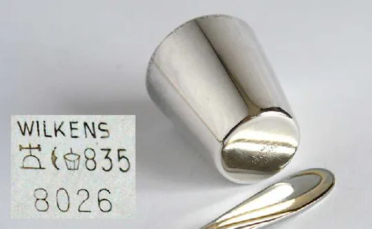 Срібна склянка стопка стаканчик №2 835 проба Germany Недорого