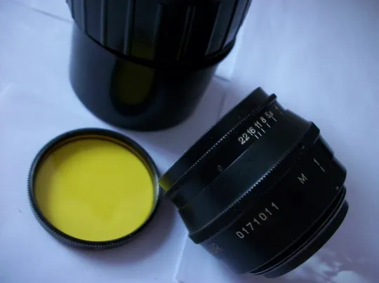 Объектив Юпитер-8 черный. Мade in USSR No-0171011, футляр, cветофильтр ЖС-17, 40,5х0,5 , М-39, отл Ціна