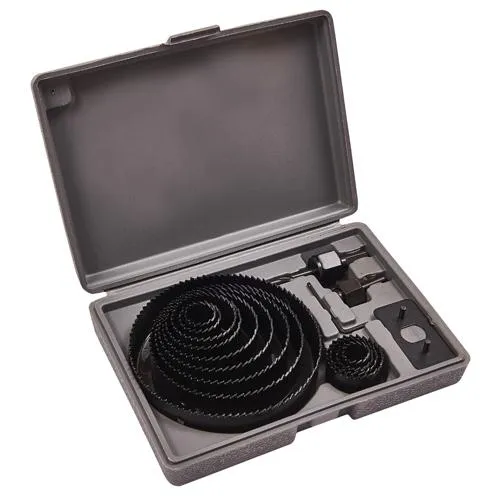 Набор корончатых фрез по дереву гипсокартону пластику 19-127мм 16 предметов Ціна