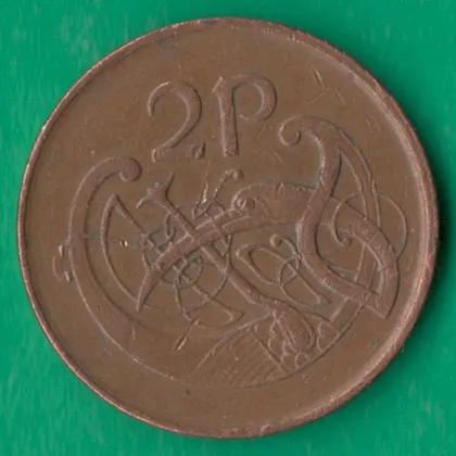 фото, 2 пенси 1995 року Ірландія [КВ]