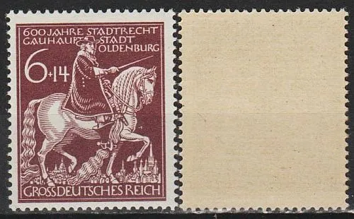 1945 - Рейх - 600 років міста Олденбург Mi.907 ** Ціна