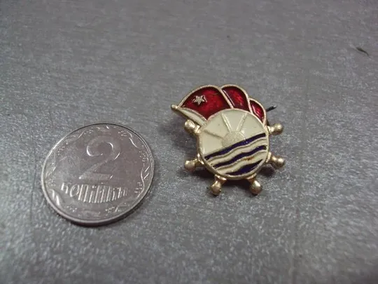 знак флот штурвал флаг ссср №4528 Ціна