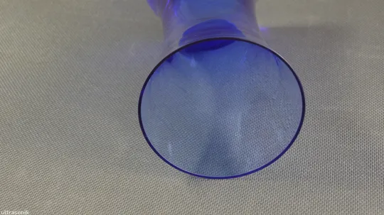 Ваза для квітів синя кобальтова радянське кольорове скло Вживане Характеристики