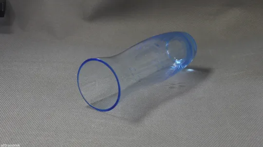 Ваза для квітів блакитне радянське кольорове скло Вживане Де купити