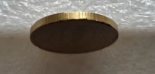 (2124) 10 рублей 2010 РФ, ММД вздуття плакіровки (вздутие плакировки), брак Недорого